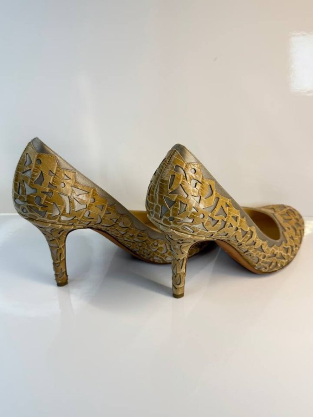 Vintage Christian Dior Leather Pumps – Made in Italy - EU 38 / US 8 - Picture 11 of 16